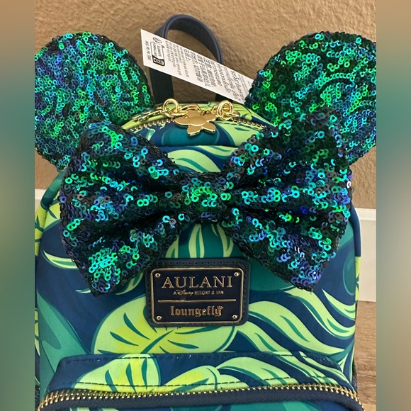 NWT Disney Aulani Resort Paradise Vibes Loungefly Backpack (4 Hidden Mickeys) - Picture 7 of 14